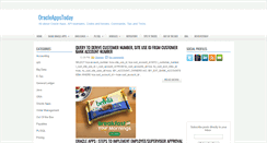 Desktop Screenshot of oracleappstoday.com